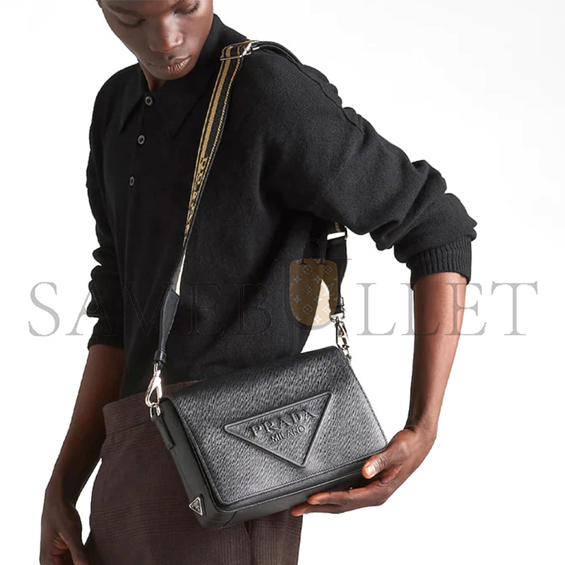 PRADA SAFFIANO LEATHER SHOULDER BAG 2VD046 (26*18*6.5cm)